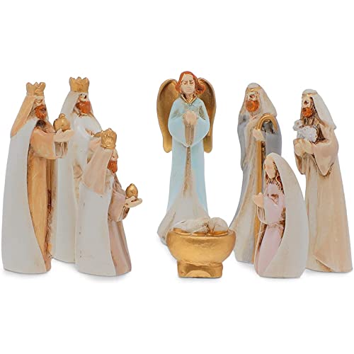 Listado y reviews de Belén figuras plástico - cinco favoritos. 34 Faithful Finds - Mini cifras de belén, decoraciones religiosas de Navidad (8 piezas, 2 pulgadas)