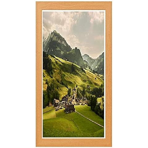 Modern Picture Frames Oak Photo Frames Poster Frames Real Wood 100cm x 40cm Cover