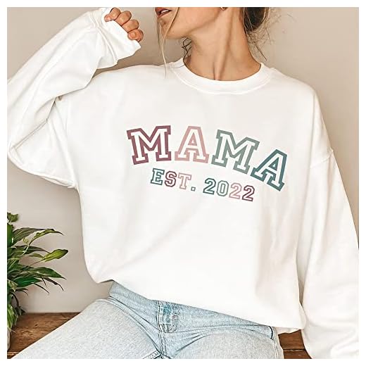 Custom Mama Est 2022 Sweatshirt, Mama Est Custom Year Sweatshirt, Mama Sweatshirt, Mama Sweatshirt,mothers Day Gift For Mom, Personalized Gifts For Grandma, Mom Shirts For Women, Multicoloured