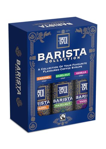 Tate & Lyle Fairtrade Syrup Gift Set Caramel Vanilla & Hazelnut - 3x250ml
