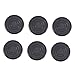 ibasenice 6pcs Guitar Knob Foot Nail Cap Pedal Topper Effect Caps Guitar Accessories Guitar Effector Accessories Black Protective Pedal Caps Decorator Non-slip Plastic