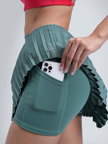 Image of CAVA Plie Pleated Skort for Women | High-Waist Athletic Skort with Built-in Shorts & Pockets | Sweat-Wicking Activewear