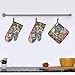 Boho Floral Oven Mitts and Pot Holders Sets, Heat Resistant Colorful Kitchen Gloves Hot Pads, Cute Baker Stuff, Chef Cooking Baking Gifts for Women Bakers, Kitchen Gifts for Cooking Lover Cooks Mom
