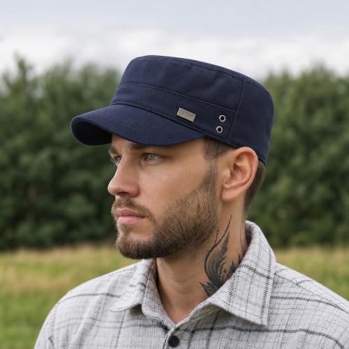 Image of Unisex Basic Cadet Army Caps Everyday Military Style Hat