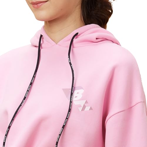 Image of Being Human Red Easy Fit Long Sleeves Detachable Women's Hoodie Clothing