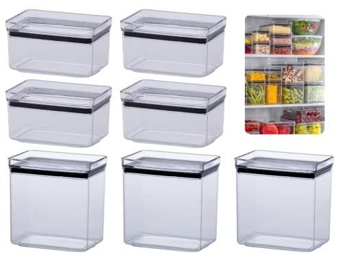 Kit 7 Potes Herméticos Retangulares Lumini, Paramount