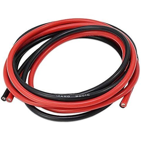 PsmGoods® 14 Feet 16 Gauge Silicone Wire Super Flexible Silicone Rubber Wire Cable 16 AWG Silicone Wire 7 Feet Red / 7 Feet Black (16 Gauge) Cover