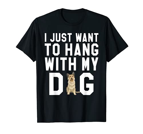 Solo Quiero Pasar Rato Con Mi Perro Berger Picard Camiseta