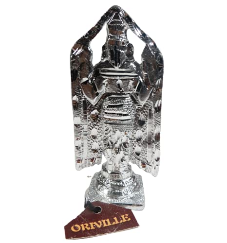 ORIVILLE Balaji Idol German Silver Idol of Lord Balaji/Lord Venkateswara/Incarnation of Lord Vishnu Sculpture for Blessing, Health and Wealth (5 Inch) - Image 7 thumbnail