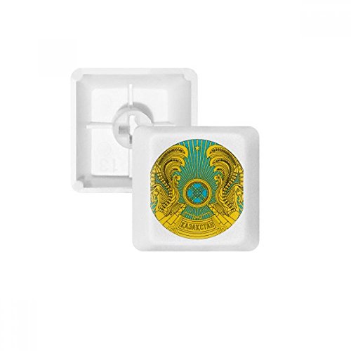 Keycaps PBT Kazakhstan Asie Emblème personnalisez votre clavier mécanique blanc