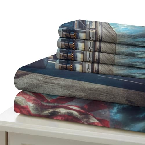 Linge de lit camion 220 x 240 cm parure microfibre king size avec zip