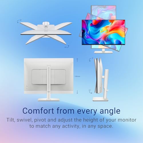 Image of Dell 24 inch Monitor, FHD 1080p, 100Hz, IPS Panel, LED Display, sRGB 99%, 1500:1 Contrast Ratio, Anti-Glare, VESA, Speakers, 2 X HDMI 1.4, Tilt Adjustable, White