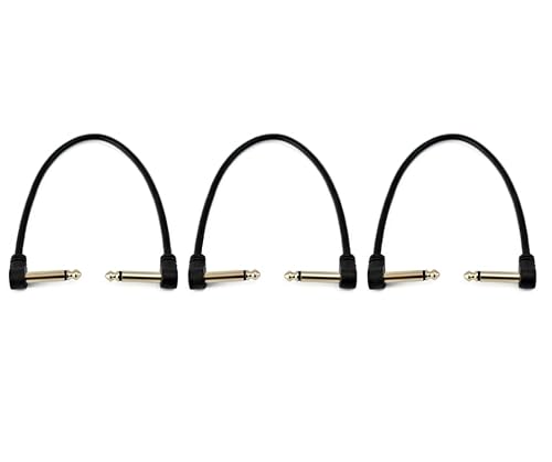 Cabo para pedal conector p10 santo angelo ninja 50ft 15cm Kit com 3 unidades