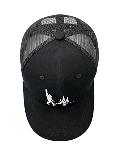Bigfoot-Wild-Sasquatch-Mesh-Hats-Embroidered-Baseball-Cap-Big-Foot-Adjustable-Snapback-Cap-for-Men-Women