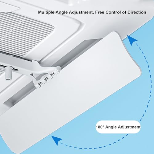 Deflettori d'aria da soffitto, deflettori d'aria regolabili per una migliore circolazione dell'aria in case, stanze e uffici
