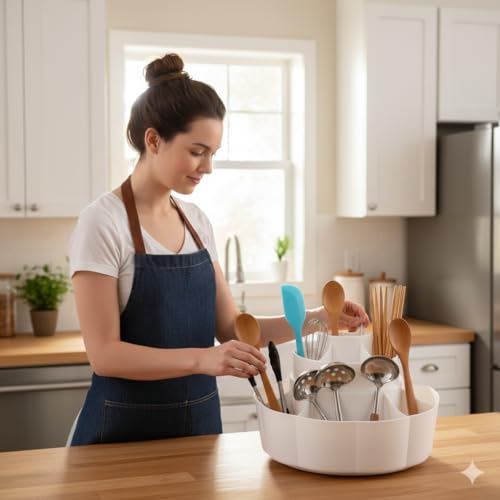 Image of CIPLA PLAST Two-Tier Self-Adhesive Wall Mount Organizer And Counter Top, White Plastic Storage Caddy, Multi-Purpose Shelf for Kitchen, Bathroom, Office, Desktop Organization White