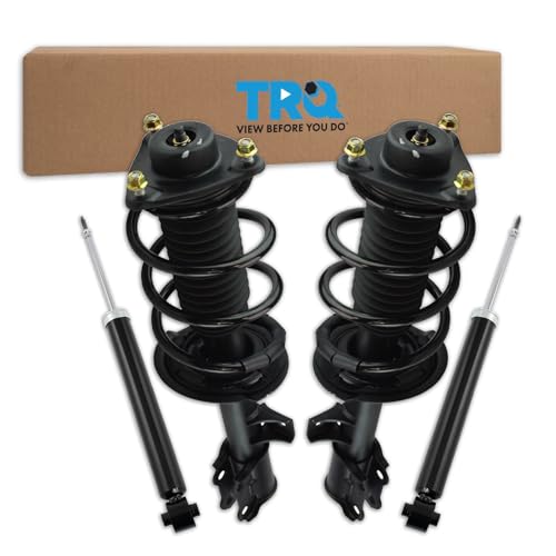 Image of TRQ Front and Rear Complete Strut Assembly & Shock Absorber Kit Complete Strut & Coil Spring Assembly Compatible with 2010-2013 Hyundai Tucson 2011-2016 Kia Sportage