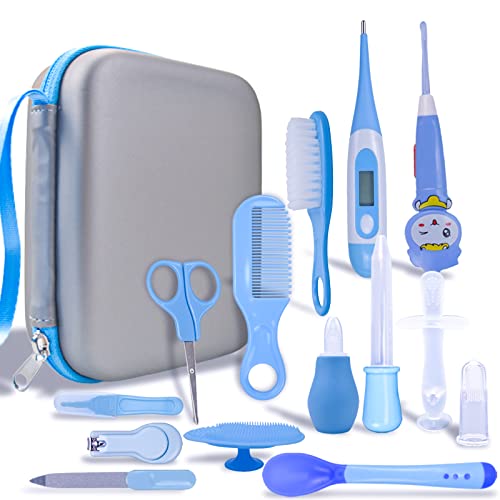 MKNZOME Baby Care Set for Newborns, 14-Piece Baby Care Set, Baby First Equipment Newborn with Carry Bag, Baby Nail Care Set for Infants, Toddlers, Healthcare & Care