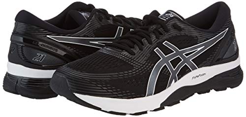 Asics Gel-Nimbus 21, Chaussures de Running Compétition Homme, Multicolore (Black/Dark Grey 001), 42 EU