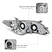 DWVO Projector Headlight Assembly Compatible with 07 08 09 2007 2008 2009 Camry Exclude Hybird Black Housing with Amber Reflector Clear Lens