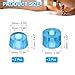 PATIKIL Skateboard Bushings, 2 Set 90A PU Long-Board Truck Bushings Rebuild Kit for Skateboard Parts, Transparent Blue