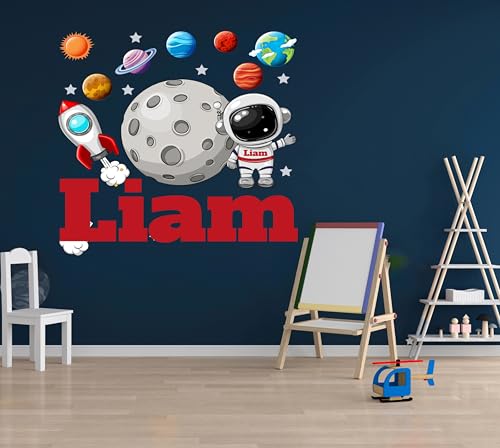 Vinilo Decorativo Personalizado Astronauta para Niños miniatura 3