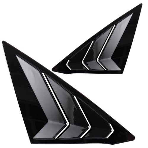 YINGTUU for Honda 11th Gen Civic Sedan 2022 2023 2024 2025 Accessories Car Exterior Rear Side Window Louvers Air Vent Scoop Shades Cover Blinds