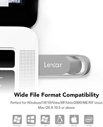 Lexar 128 GB USB Stick, USB 3.0 Flash Drive Up to 100 MB/s, Plug and Play Memory Stick for Data Storage, Pen Drive for Laptop, PC, Speaker and More