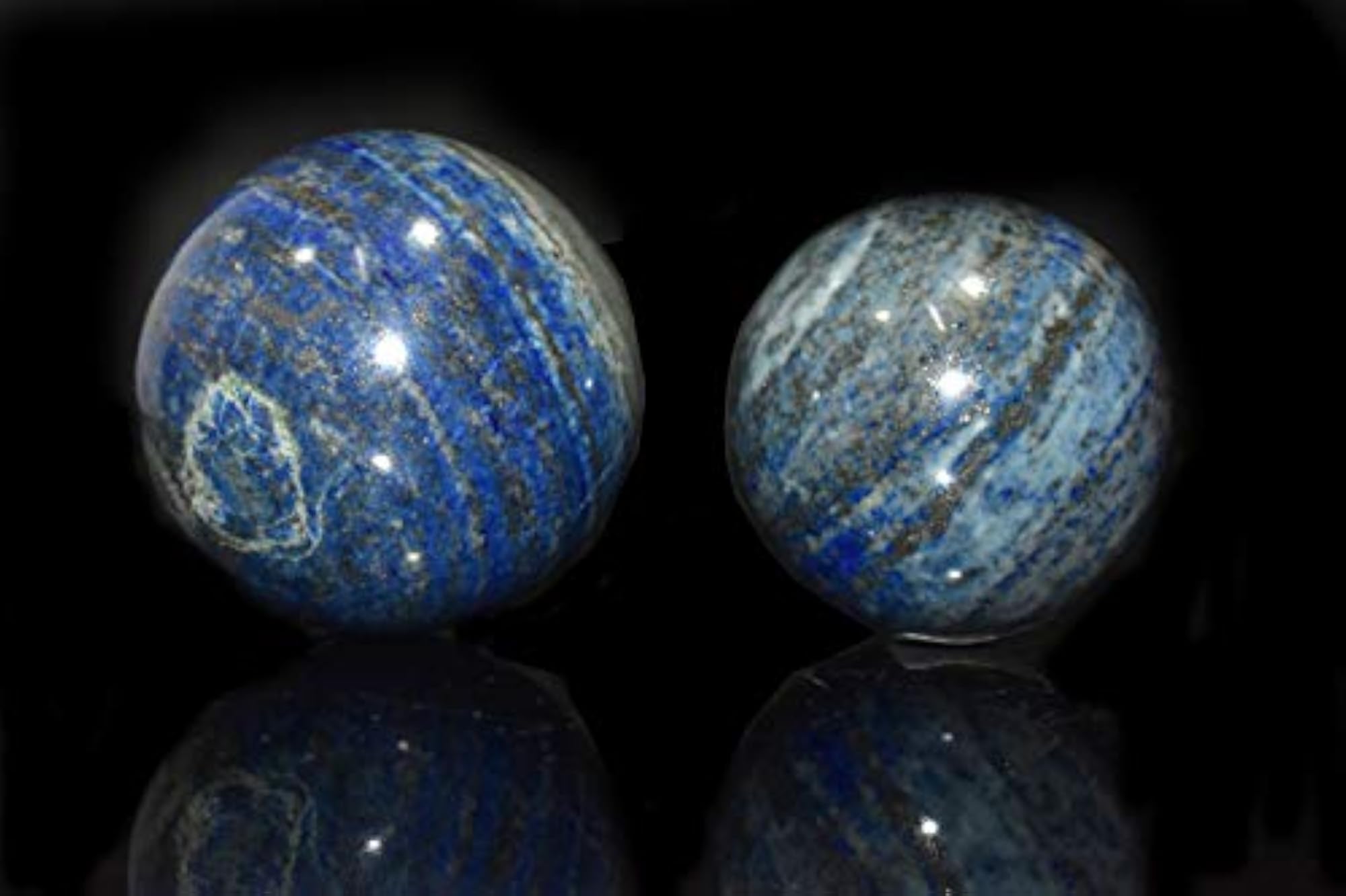 Lapis Lazuli Chakra Balancing Sphere, Natural Healing Crystal