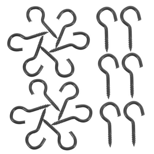SOESFOUFU 20pcs Eye Bolt Hooks DIY Craft Hooks Jewelry Making Decorative Accessories