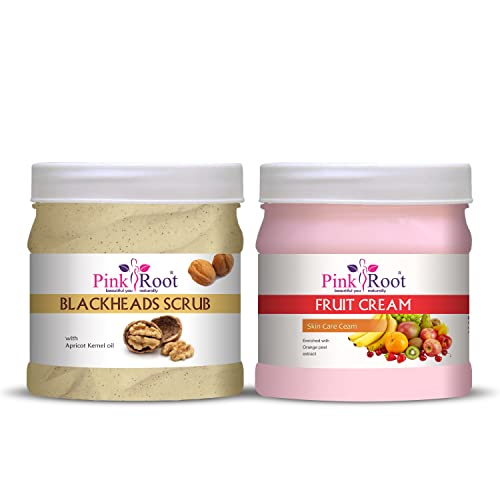 Pink Root Blackheads Scrub 500gm with Fruit Cream 500gm