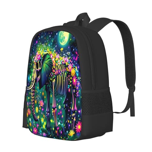 Mochila con calavera de elefante ergonómica para evitar dolores de espalda 5