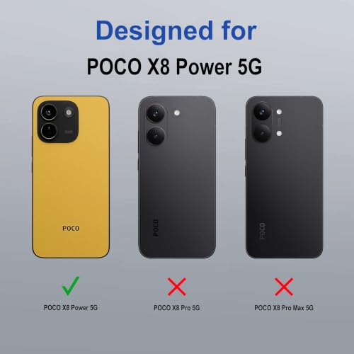 Image of Zapcase Back Case Cover for Poco X8 Power 5G | Compatible for Poco X8 Power 5G Back Cover | Compatible with MagSafe | Scratch-Resistant Back Cover | Clear