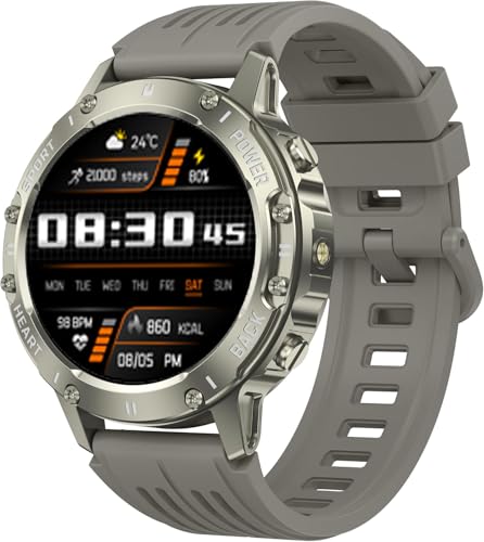 TIMU Reloj Inteligente Hombre Militar, 1.45" HD Smartwatch Hombre