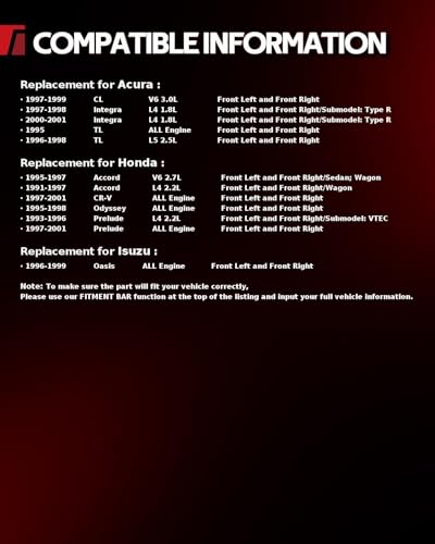 Image of Torchbeam Front Brake Calipers Set for Honda 1997-2001 CR-V, Honda 1997-2001 Prelude, Honda 1995-1998 Odyssey, Front Left and Front Right Calipers Replace # 19B1461+19B1460