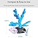 Uniclife Glowing Effect Silicone Artificial Coral Plant for Fish Tank, Aquarium Landscape Decoration,Fish Tank Decorations – Blue