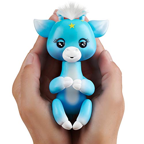 Wowwee Fingerlings Baby Giraffe - Lil' G (Blue) - Friendly Interactive Toy #TOP2