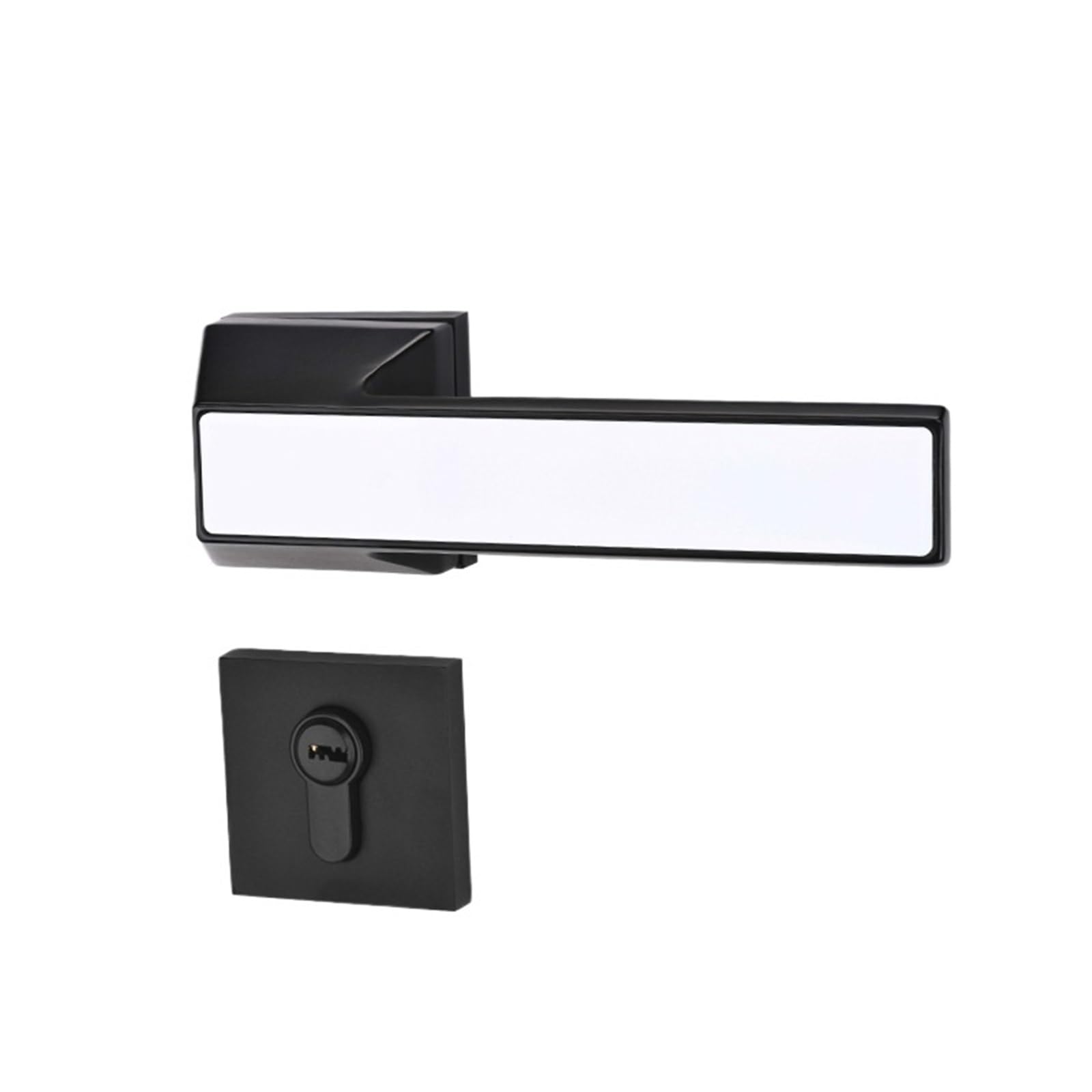 NYRXRYTCA Zinc Alloy Split Lock HC-035 Indoor Wooden Door Silent Lock Modern Simple Door Handle(H)