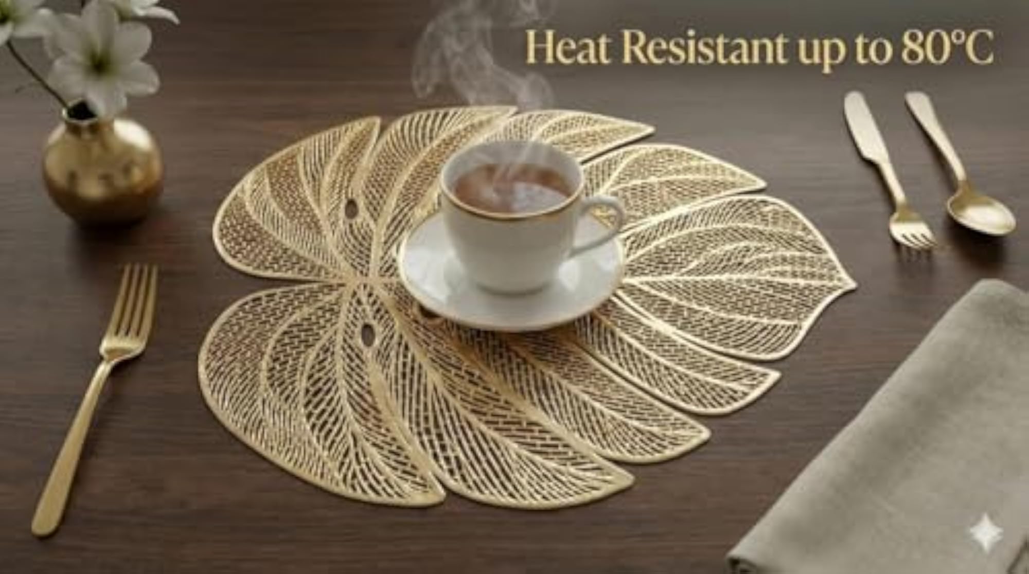 Placemat and Table Runner Combo Set for Dining Table
