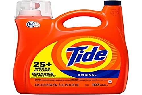 Image of Tide Liquid Laundry Detergent, Original, 107 loads, 154 fl oz, HE Compatible