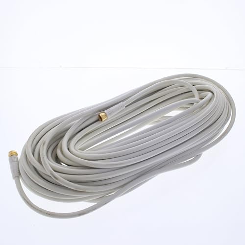 Câble coaxial RG-59 blanc 30m Leviton C5851-CGW conducteur solide 20 AWG pour antenne TV