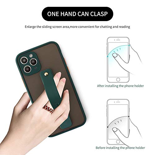 Removable and Reusable Cell Phone Grip Strap, Yetaida Telescopic Finger Kickstand Bracket Universal Silicone Phone Holder Stand and Portable Finger Loop for Most Smartphones Case (Pink) - Thumbnail 6