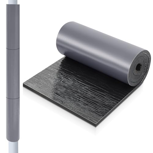 Pangda Basketball Basement Pole Pad 98.5 x 20 Inches Weatherproof Padding Wrap Self Adhesive Protective Mat for Playground Garage Round & Square Poles, Easy Installation Impact Resistant(Grey)