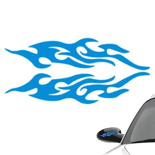 Decalques exclusivos para veículos - Impermeável Sunproof Cool Flame Sticker Car Decal,6 cores acess