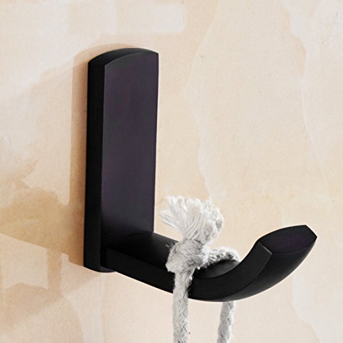 WINCASE Oil Rubbed Bronze Bathroom Accessories, Towel Bar Set 24 Inch Bronze, Black Hardware 4 Pieces ORB Towel Rod Toilet Paper Holders Robe Hook Wall Mounted