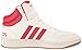 adidas Men's Hoops 3.0 Mid Basketball Shoes Sneaker, Core White/Better Scarlet/Gum, 10