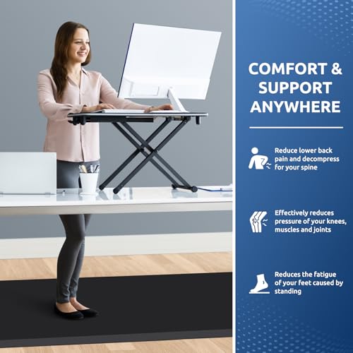 Image of 0.8 inch Thick Kitchen Mat Cushioned Anti Fatigue Rug Comfort Floor Mats | Water-Resistant, Non-Slip, Easy to Clean Comfort Floor Mat for Kitchen, Sink & Office, Multiple Colors & Sizes, 108 inch x 30 inch