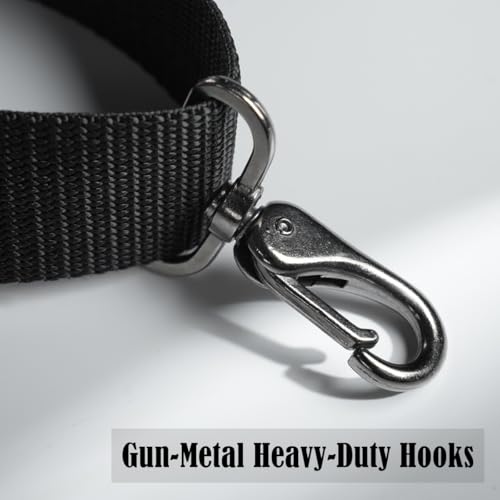 image for WELKINLAND 1.5Inch Black Suspenders, Heavy Duty Suspenders Men, Comfor