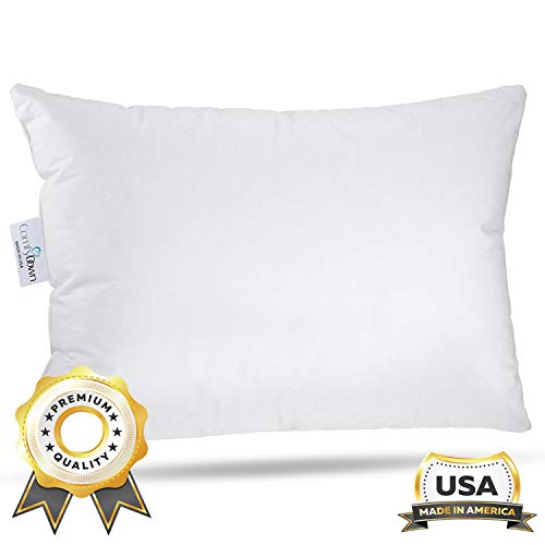 ComfyDown Travel Pillow - 800 Fill Power European Goose Down Pillow for Plane