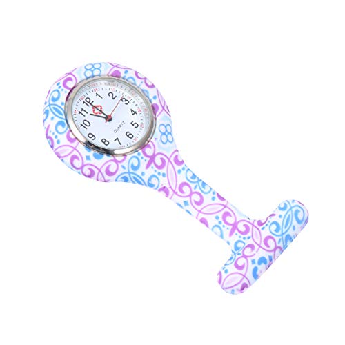 Relógio de Bolso de Silicone Relógio de silicone para enfermeira com impressão em cores de pinos. Re